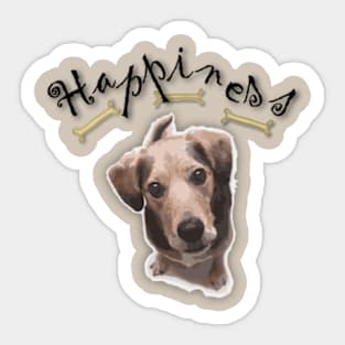 Happiness Dog Sticker